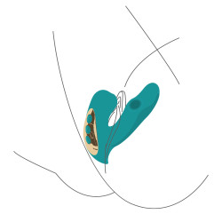 Xocoon Stimulateur de clitoris et point G Eternal 15cm Turquoise